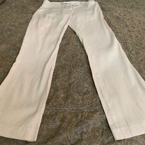 BCBG MaxAzria size 2 flare linen/cotton pants
